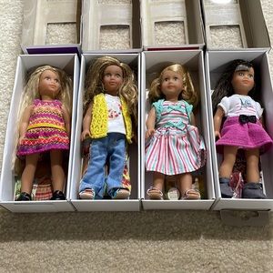 American Girl set of 4 mini dolls